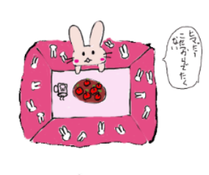 うさぎネイル冬編